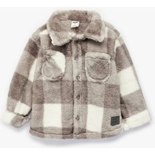 Koton Uzun Kollu Cepli Düğme Detaylı Ekoseli Ceket