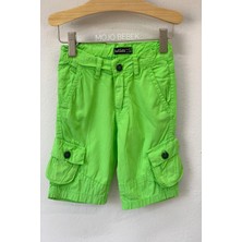 Cuties Erkek Çocuk Kargo Cepli Şort 0555 Yeşil