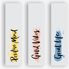 Tuffy Design Motivasyon Baskılı Kitap Ayracı 3'lü Set