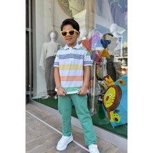 Nk Kids Erkek Çocuk 4-8 Yaş Gofre Kumaş Pantolon 64518 Yeşil