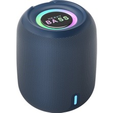 Mtl Bluetooth Hoparlör Rgb Ledli 1200MAH Subwoofer Ses Outdoor Speaker Su Geçirmez Dayanıklı Gövde