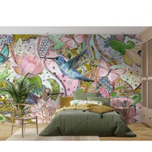 Dreamwall Isı ve Ses Yalıtımlı Yırtılmaz Duvar Kağıdı – Floral Harmony