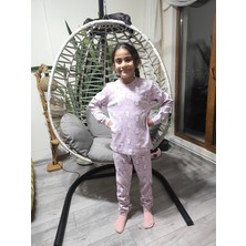 Şimo Butik Kız-Erkek Bebek- Çocuk Pijama Takımı %100 Pamuk Uzun Kollu Yuvarlak Yaka Mevsimlik