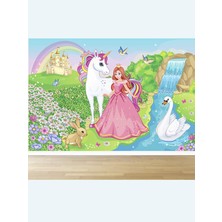 Dreamwall Duvar Kağıdı Unicorn Krallığı ve Prenses Lily Tek Parça Duvar Kumaşı En x Boy