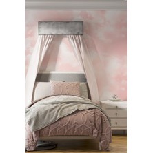 Dreamwall Duvar Kağıdı Çocuk Odası Pembe Bulutlar Desenli Isı ve Ses Yalıtımlı Sağlıklı Duvar Kumaşı