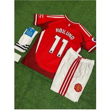 Special Arena Mânchester/unîted 2024/25 Yeni Sezon Rasmus Højlund Iç Saha Çocuk Forması 4'lü