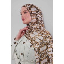 Levidor Küf Yeşili Leopar Desen Vivian Şal