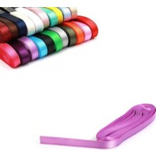 Limmy Lila Renkli Saten Kurdela 1 cm Kalınlıkta 10 mt Hediye ve Süsleme Şeridi