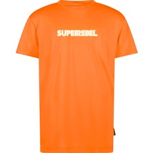 Super Rebel Düz Turuncu Erkek Çocuk T-Shirt R501-6403-COLINS Jersey Shirt Short