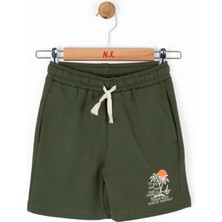 Nk Kids Erkek Çocuk 4-8 Yaş Baskılı Penye Şort 66500 Haki
