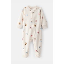 Carter's Kız Bebek Ekru Polar Tulum