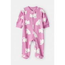 Carter's Kız Bebek Pembe Polar Tulum