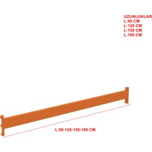 Rafburada 1 Adet (A Tipi-Dıştan Geçmeli) Travers - Depo Rafı Hafif Rack Travers