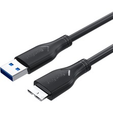 VegGieg USB 3.0 Micro B Şarj ve Data HDD Kablosu 1.5 Metre