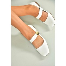 Fox Shoes U726454509 Beyaz Kadın Babet