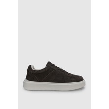 Lufian Jaques Erkek Deri Sneaker Ayakkabı Kahverengi
