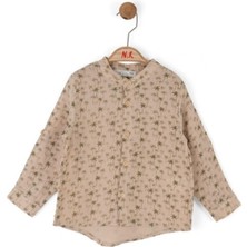 Nk Kids Nkkids Erkek Çocuk 1-4 Yaş Palmiyeli Keten Gömlek 48609 Natural