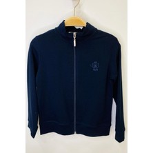 Woorage Unisex Çocuk Fermuarlı Hırka 5296 Lacivert