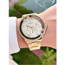 Ferrucci Gold Renk Spor Şık Kasa Çelik Kordon Kadın Kol Saati