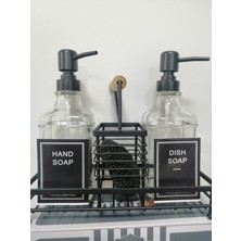 Metal Stantlı 2 Li Sıvı Sabunluk