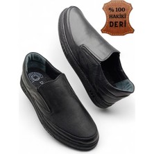 Magic Shoes Hakiki Deri Ultra Ortopedik Dikişli Büyük Numara Günlük Erkek Ayakkabısı