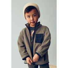 Mayoral Erkek Çocuk 4-9 Yaş Fermuarlı Polar Ceket Vizon