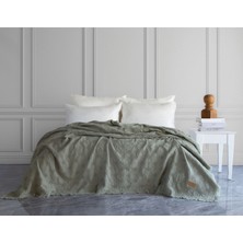 Dantela Notte Fitilli Yatak Örtüsü - Açık Yeşil