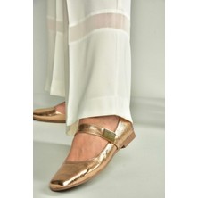 Fox Shoes U726454508 Bronz Rugan Kadın Babet
