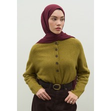 Fresh Kaşmir Dokulu Şal Vişne Çürüğü