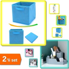 Hereveoyuncak Masaüstü Köşe Düzenleyici Makyaj Organizeri + Çok Amaçlı Dolap Içi Düzenleyici Kutu - 2li Set D3E4F