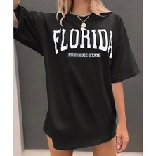 Nnstartshopping  Bisiklet Yaka Baskılı T-Shirt - Siyah