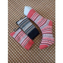 Rocks For Desenli Kalın Viskon Elit 2' Li Kadın Çorap