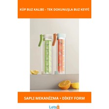 Letsii Pratik Basmalı Ergonomik Buz Kalıbı Hızlı Buz Hazırlama