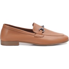 Zeytuk Taba Loafer Hakiki Deri Kadın Ayakkabı