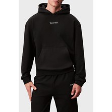 Calvin Klein Logolu Pamuklu Regular Fit Kapüşonlu Sweat LVGMF5W302UB1 Erkek Sweat LVGMF5W302 Ub1
