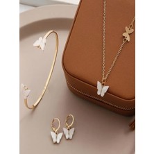 Alya's Aksesuar 4 Parça Kelebek Takı Seti