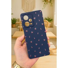 Vip Case Xiaomi Redmi Note 12 Pro 5g-Mini Kiraz Desenli Silikon Darbe Emici Klasik Korumalı Rubber Kılıf