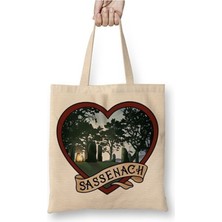 Toyaso Outlander Sassenach Bez Çanta Uzun Saplı Alışveriş Çantası Plaj Çantası