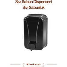 Palex Sıvı Sabunluk Sabun Dispenseri Duvara Monte 1000 cc Siyah