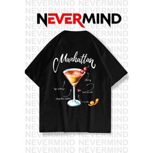 Nevermind Manhattan Kokteyl Oversize Unisex Tişört