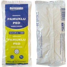 Dermateks Hidrofil Pamuklu Ped 12 x 24 cm -40 Adet