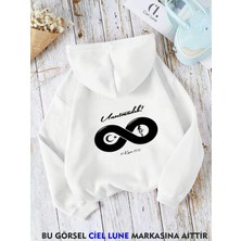 NEVERMIND Unisex 10 Kasım Unutmadık Baskılı Oversize Baskılı Kapşonlu Sweatshirt 3 Iplik