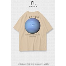 Nevermind Uranüs Baskılı Özel Oversize Unisex Tişört