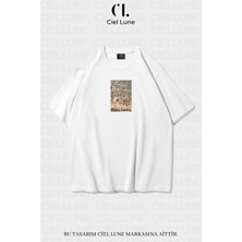 Nevermind Myra Adalia Baskılı Özel Oversize Unisex Tişört