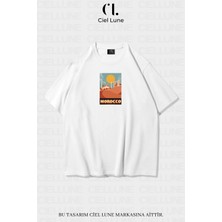 Nevermind Morocco Baskılı Özel Oversize Unisex Tişört