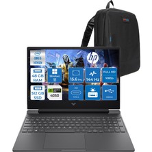 Hp Victus 15-WFA2023NT Intel Core I5 14450HX 48GB Ddr5 512GB SSD RTX4050 6gb 15.6" IPS Fhd (1920 x 1080) 144HZ 300NIT Windows 11 Pro Taşınabilir Bilgisayar BY2K1EAP22 + Zetta Çanta