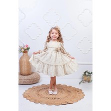 İklimix Kız Çocuk Fırfırlı Elbise