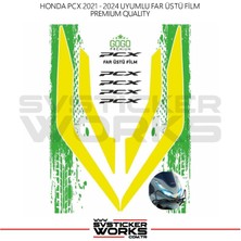 Honda Pcx Far Filmi Sticker Şeffaf Folyo 2021 - 2024 Ince Model