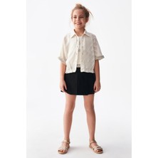 Nk Kids Kız Çocuk 8-14 Yaş Pileli Etek 56354 Siyah