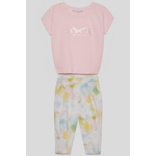 Nk Kids Kız Çocuk 1-4 Yaş Batik Desen Pantolon 58610 Mavi